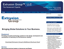 Tablet Screenshot of extrusiongroup.com